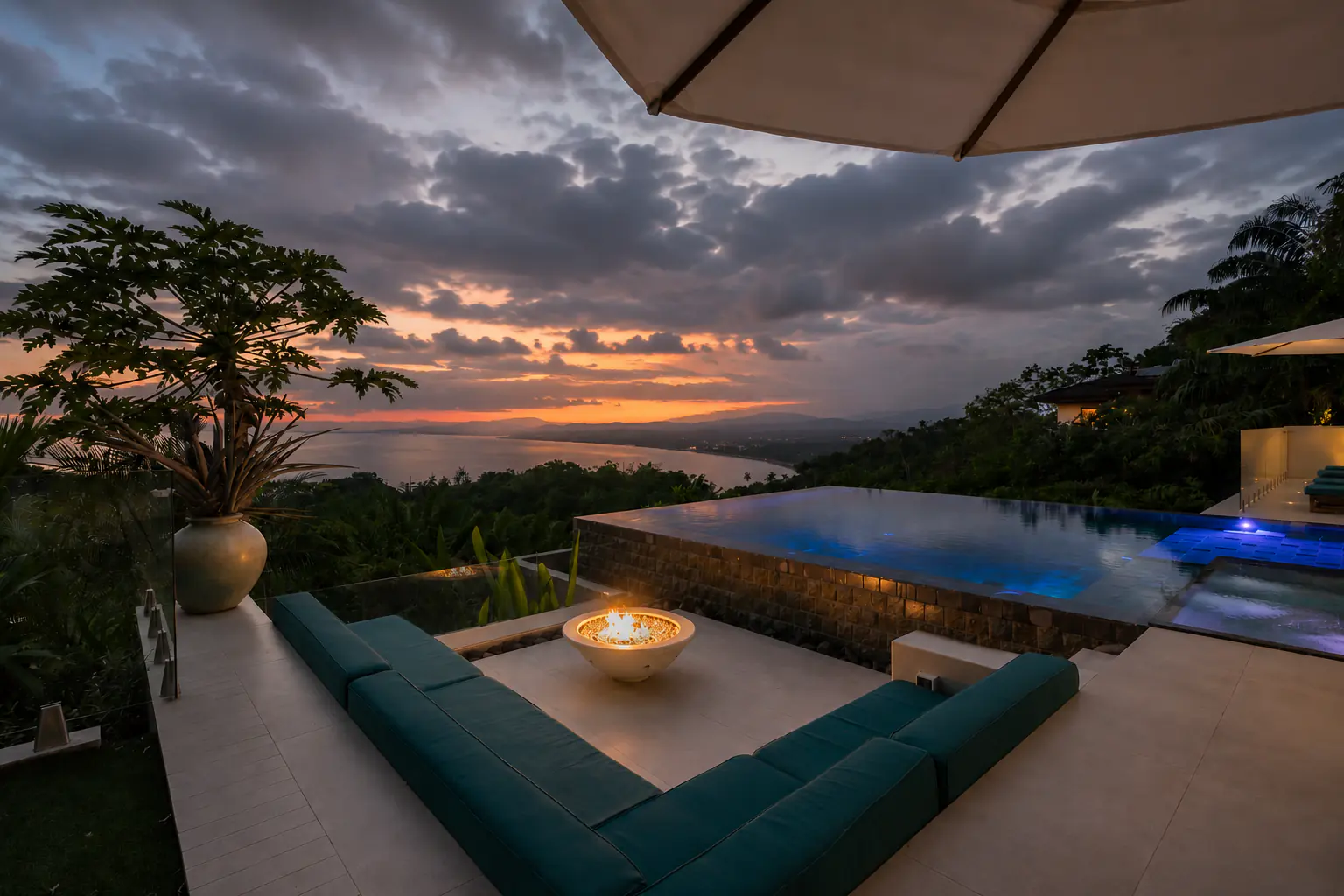 Private sunset villa pool in Costa Rica - Signature Costa Rica Journey